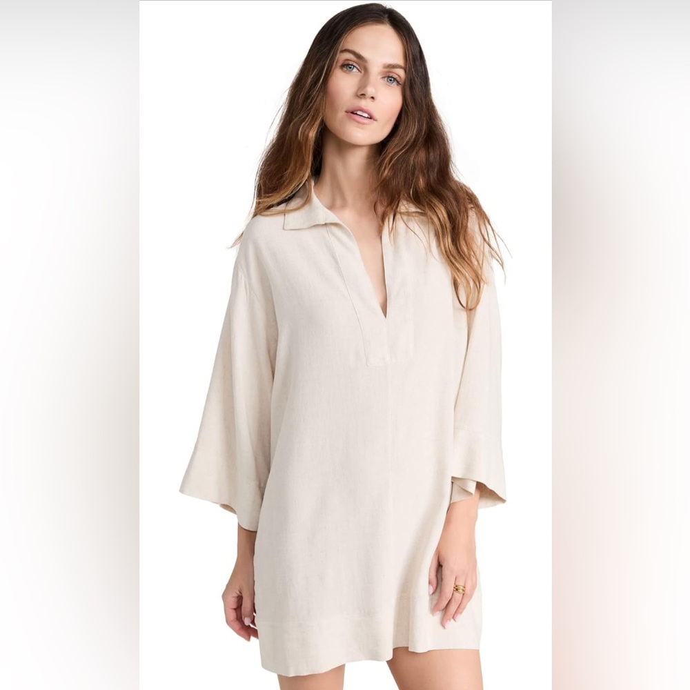 Z Supply Cream Mini Tunic Dress